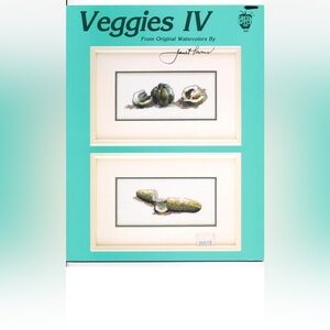 Veggies IV cross stitch pattern  Janet Powers Green Apple